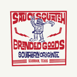 Dixie Hockey Company logo, representing the original Southern hockey saucesquatch branding
