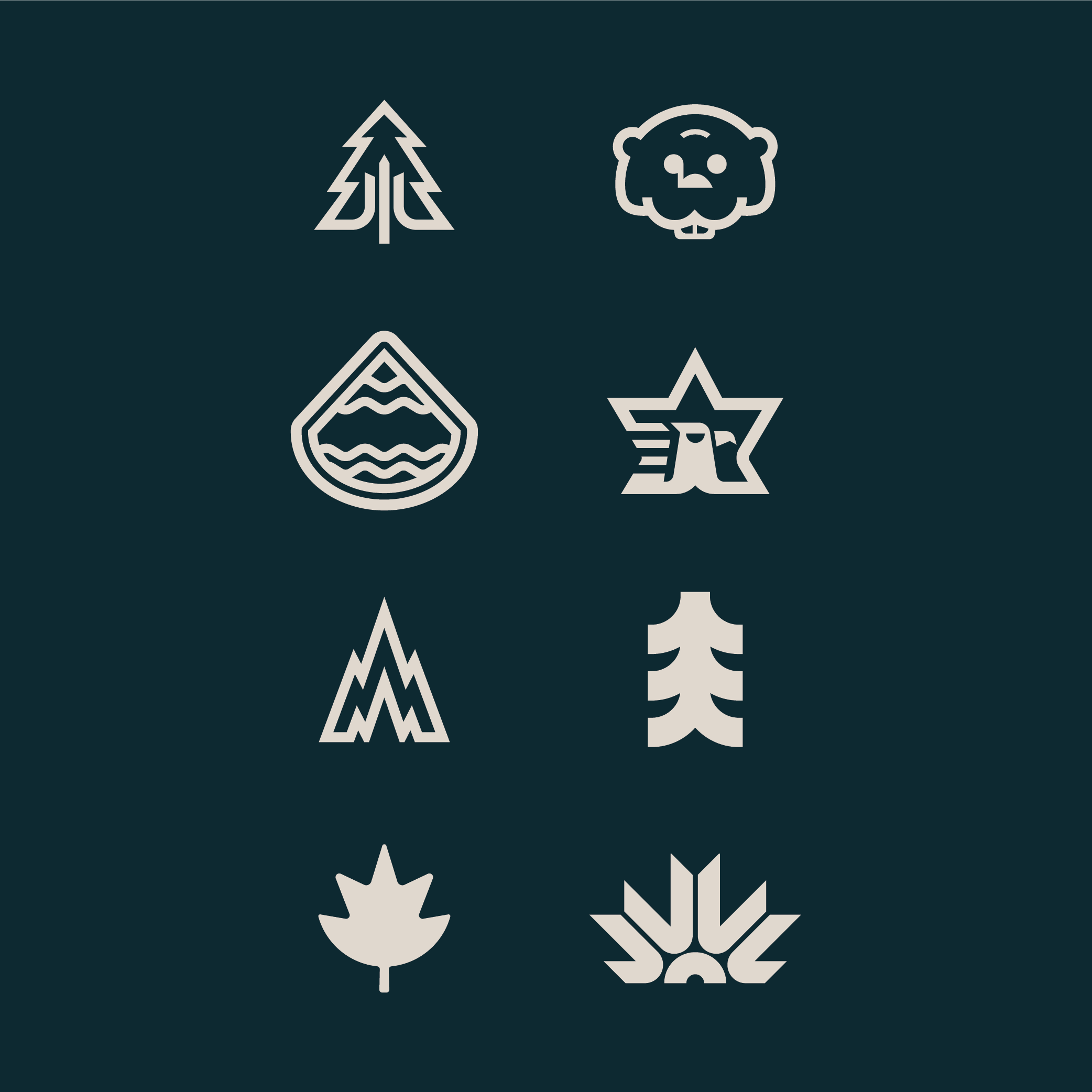 contemporary logo design hockey brand houston texas bend industries