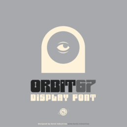 Orbit67 Cosmic Display Font – Futuristic Type with Retro Space Vibes