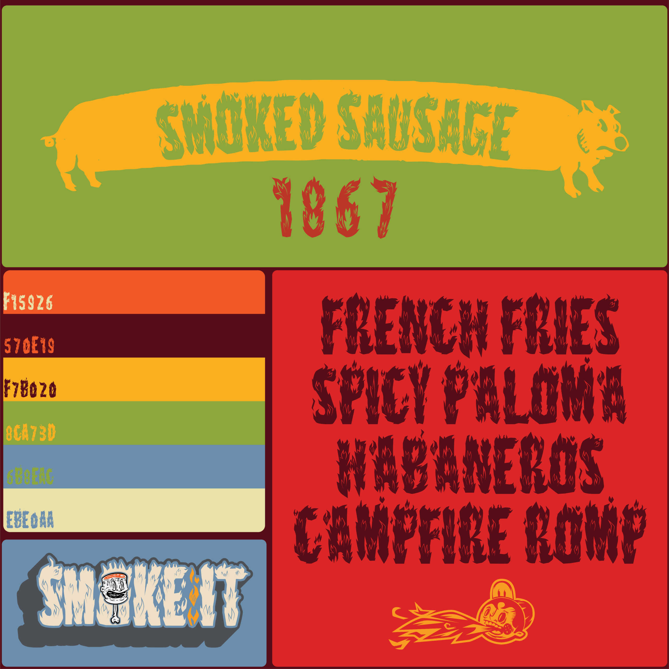 Bush Bash display font by Bend Industries – a Texas creative studio. Bold, angular typeface inspired by fire, grit, and retro edge. Great for logos, posters, and high-impact design work