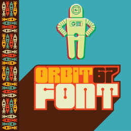 Orbit67 Cosmic Display Font – Futuristic Type with Retro Space Vibes