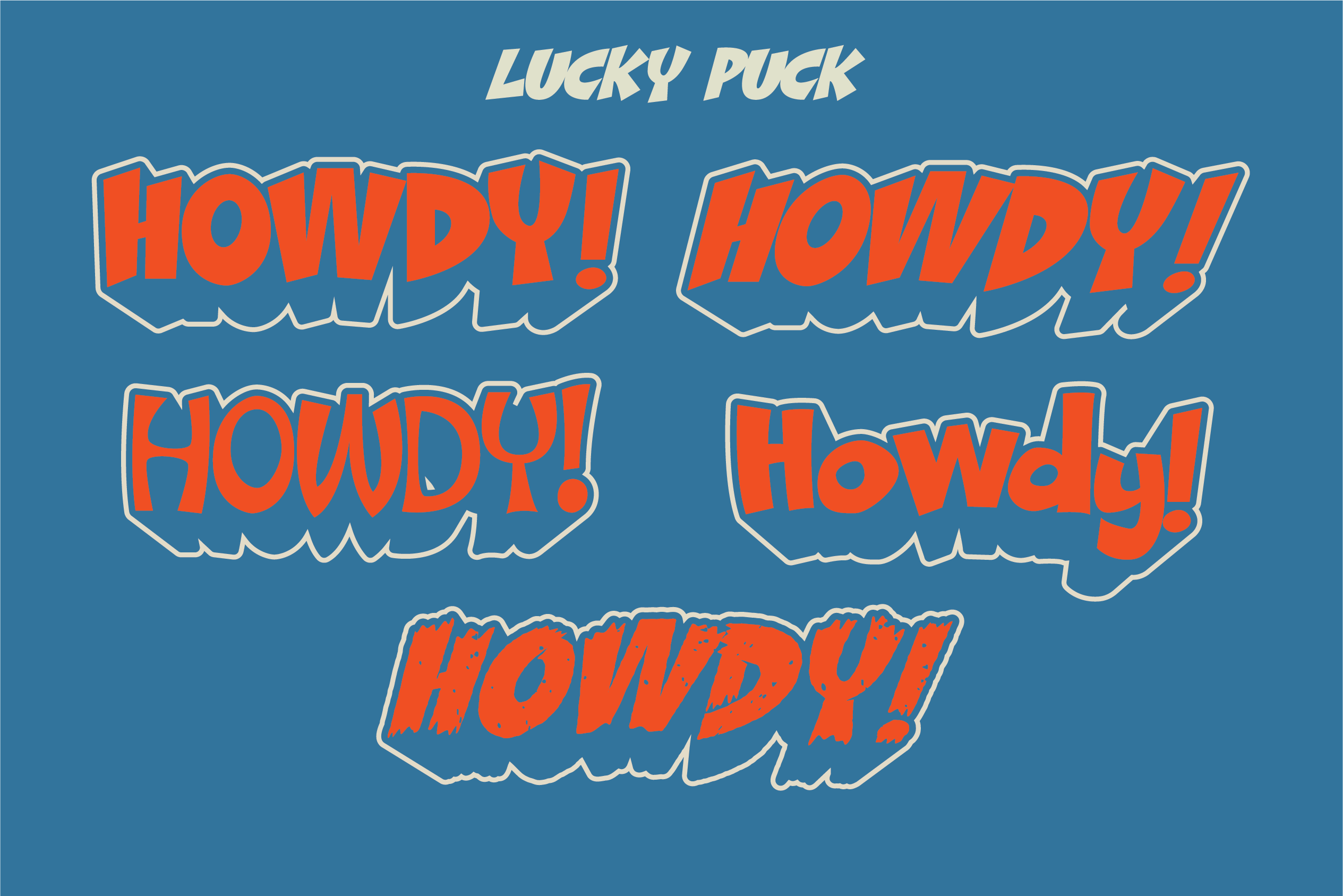 Bend Industries Display Font Collection – Krooked, Bongo Oasis, Bush Bash, Lucky Puck - Bend Industries - Multifaceted Creative Branding Studio