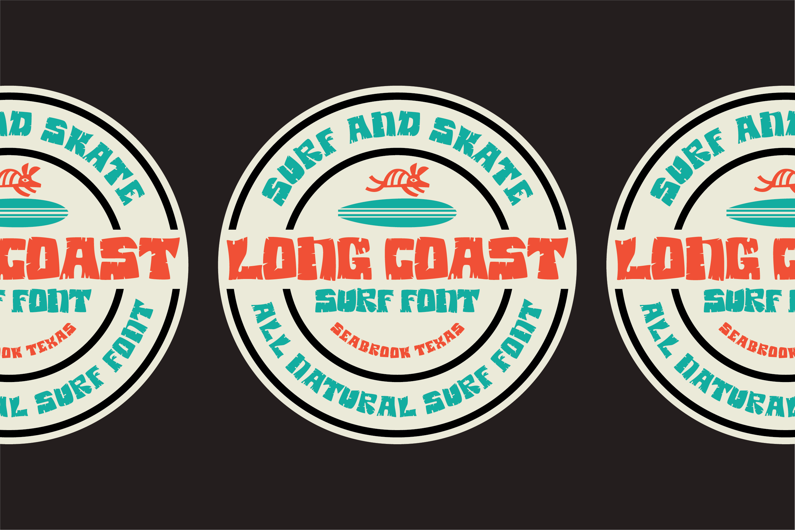 Bend Industries Display Font Collection – Krooked, Bongo Oasis, Bush Bash, Lucky Puck-06 - Bend Industries - Multifaceted Creative Branding Studio
