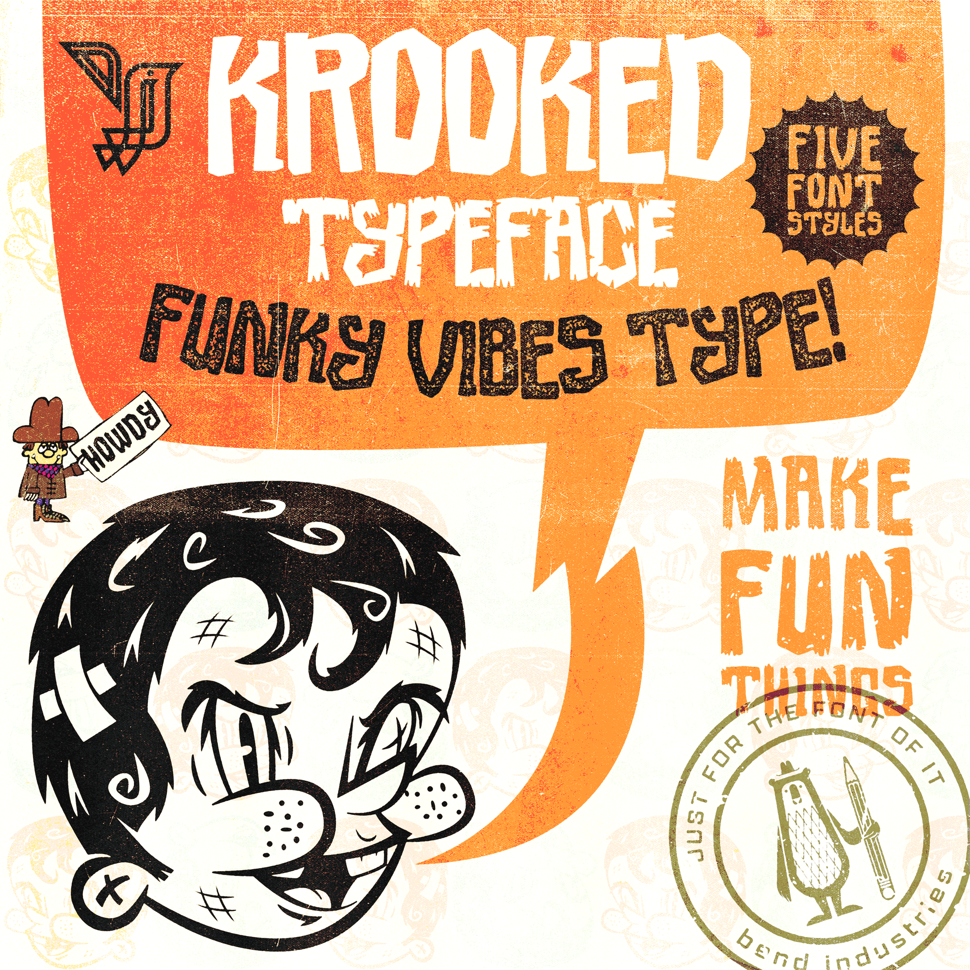 Krooked Display Font – Bend Industries